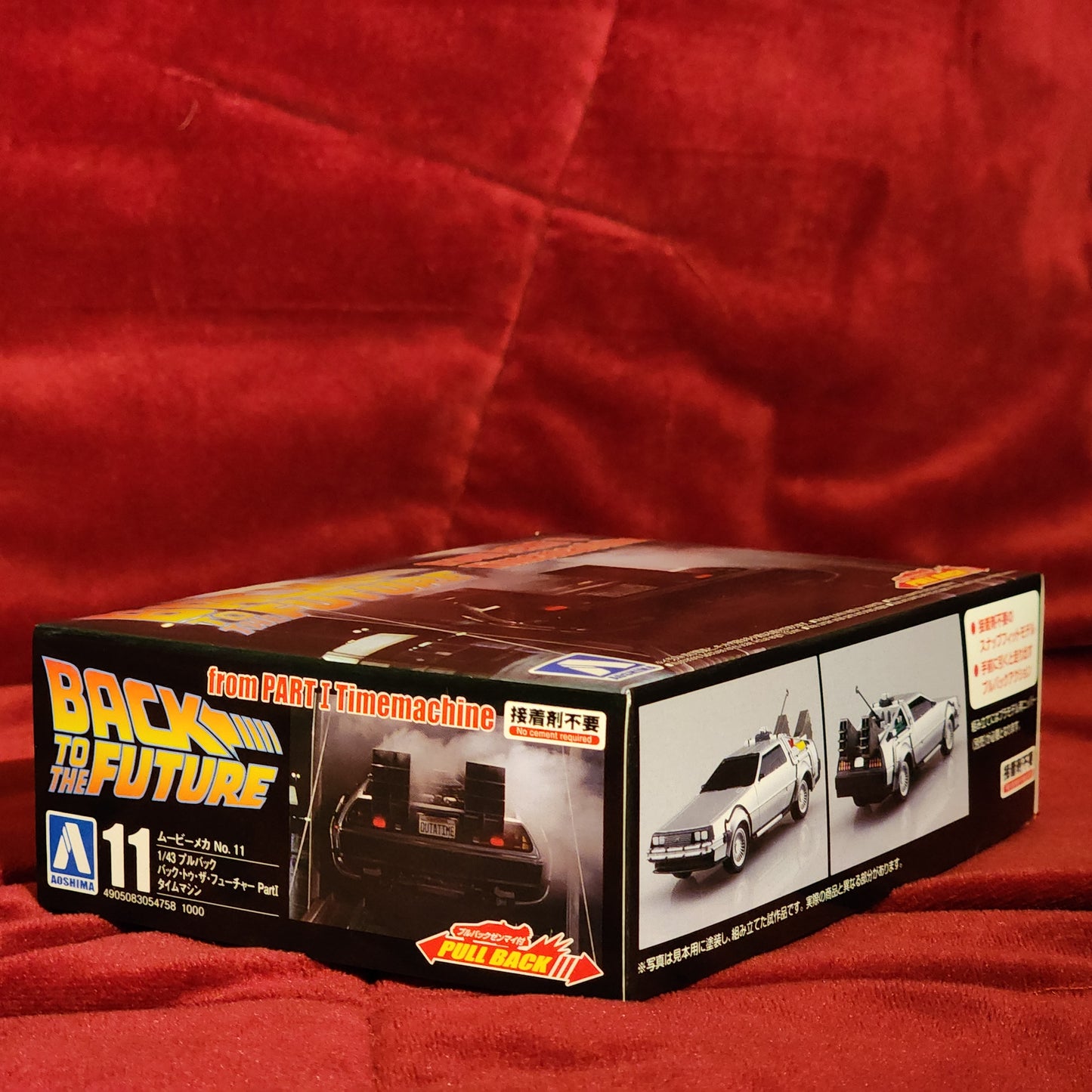 Aoshima Back to the Future 1/43 PULL BACK DeLorean Part I Plastic Model